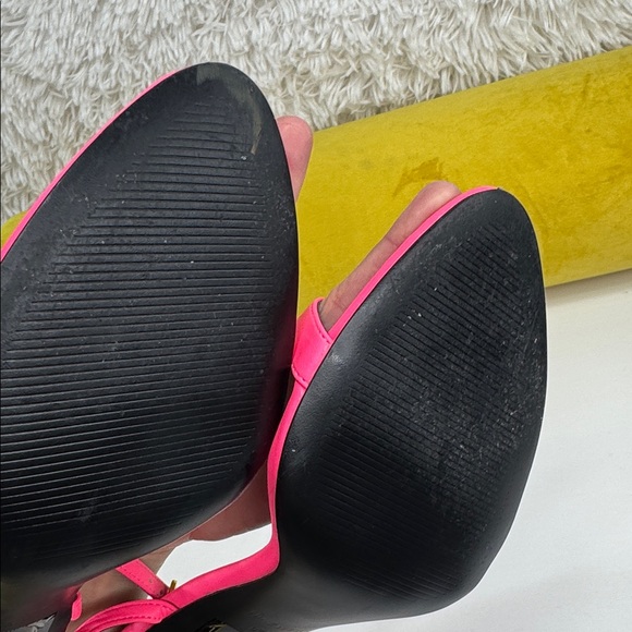 Nine West • Women's Reina Heeled Sandal • Neon Pink • Size 9.5 • - Picture 14 of 17
